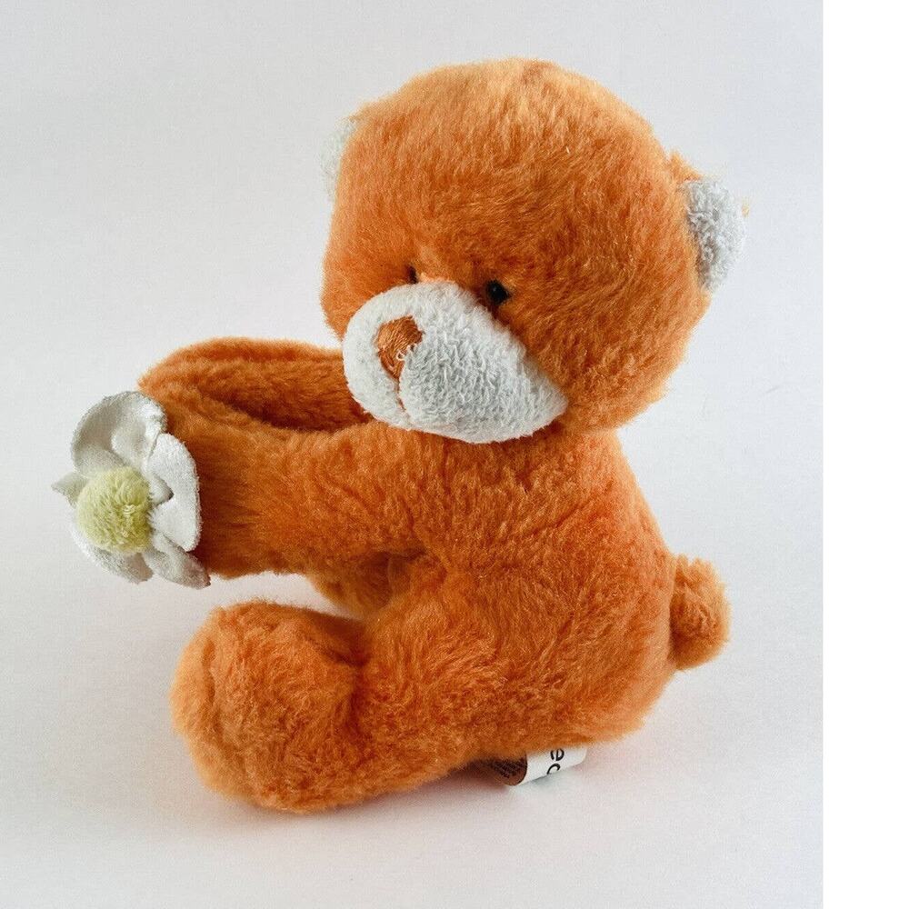 Aurora World People Pals Orange Flower Cat Bear Closed Hands Stuffed Animal Toy